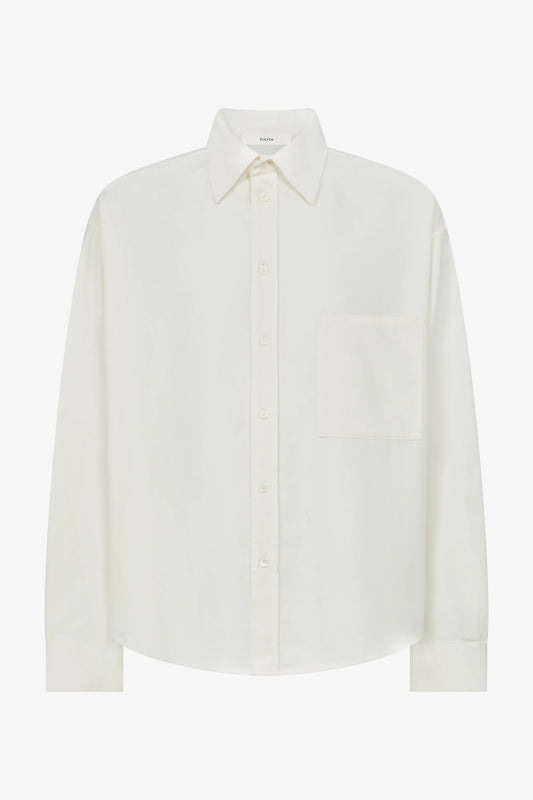 Adam Utility Shirt in ecru — front view
