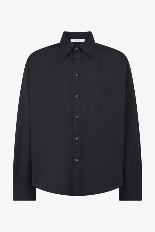 Adam Utility Shirt in navy — front view