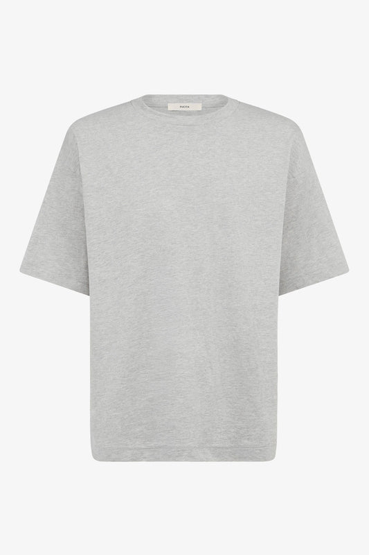 Angeles T-Shirt in grey - melange — front view