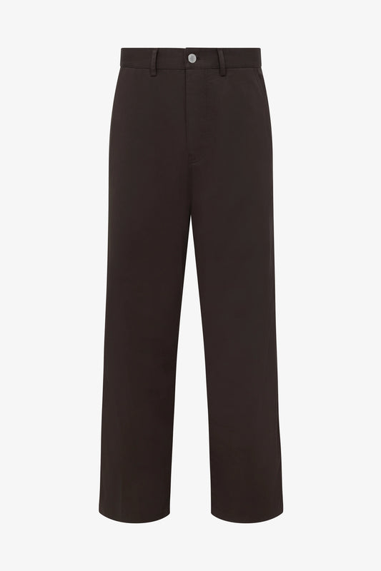 Cole Utility Pant in brown — front view