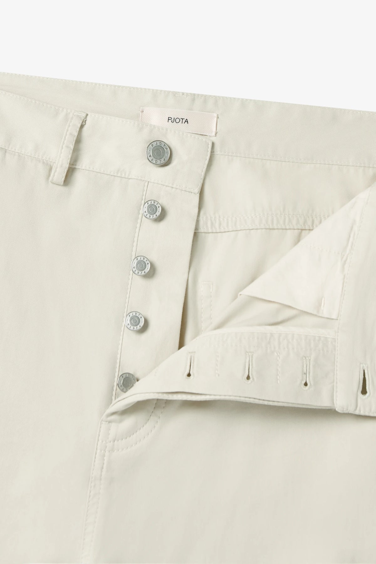 
Cole Utility Pant in ecru — detail view