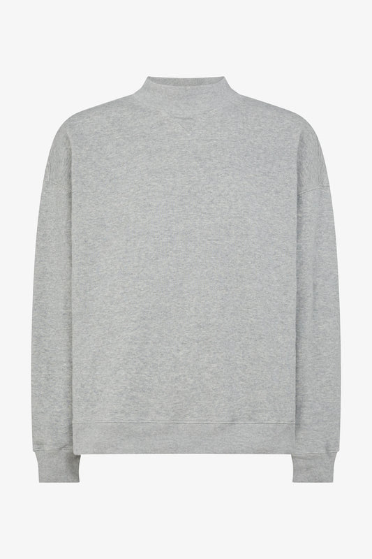 Garth Mockneck Sweatshirt in melange — front view
