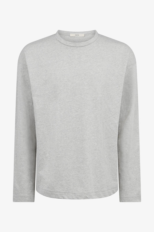 Jonas T-Shirt in grey - melange — front view