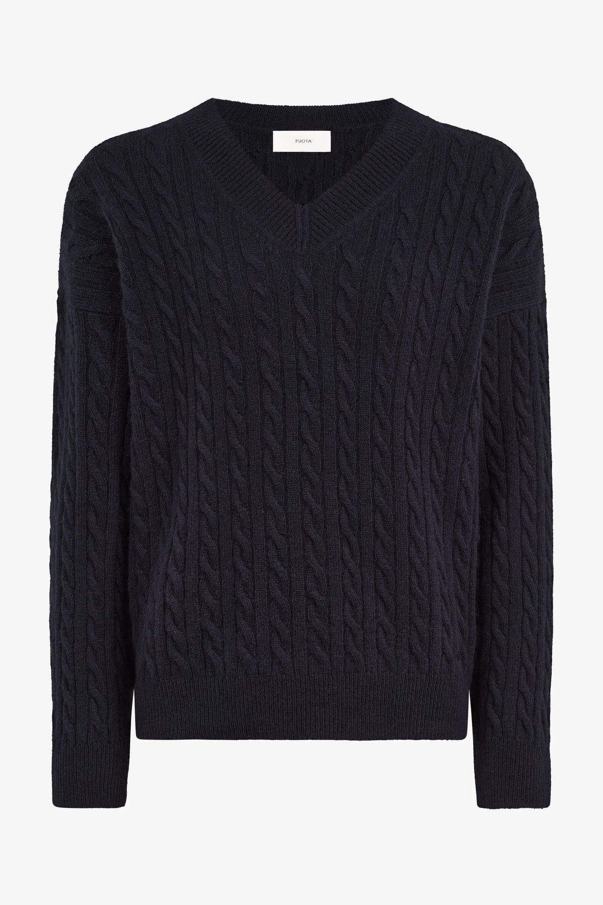 
Lee Sweater Cabled in navy — front view