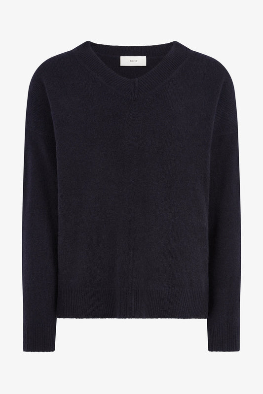 Lee Sweater in navy — front view