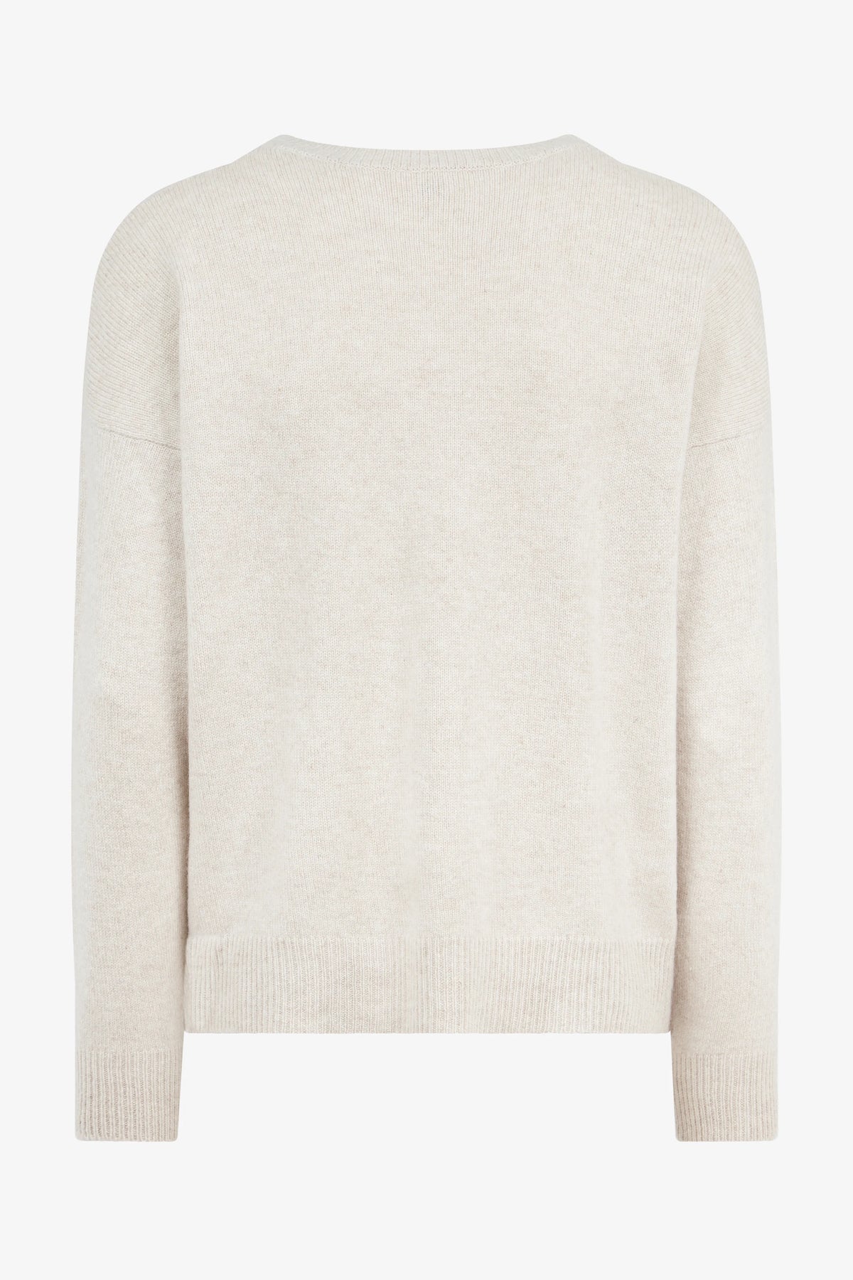 
Lee Sweater in sand — back view