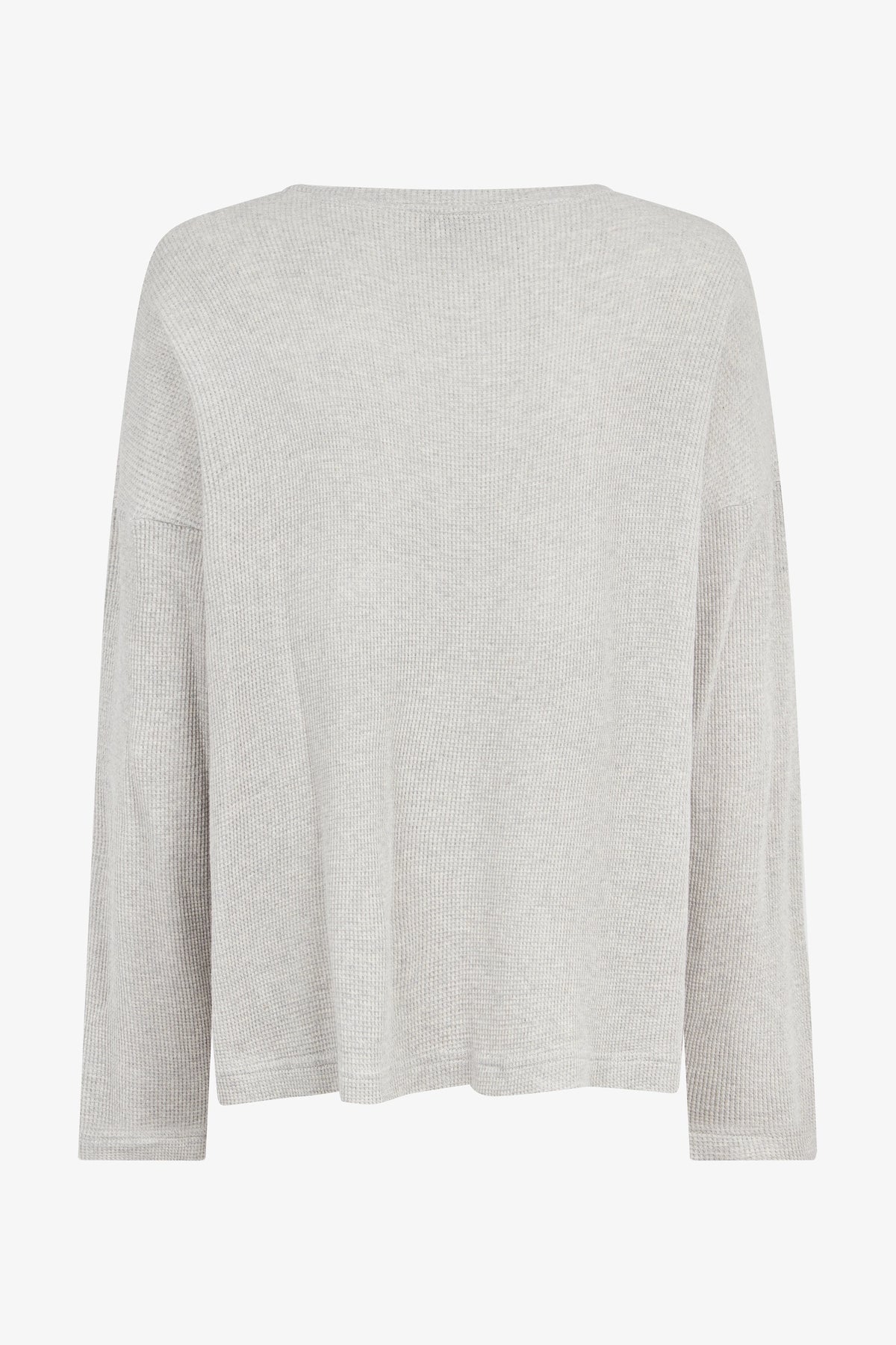 
Marlon Waffle Long Sleeve in beige — back view