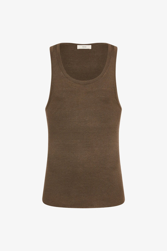 Michael Singlet in taupe — front view