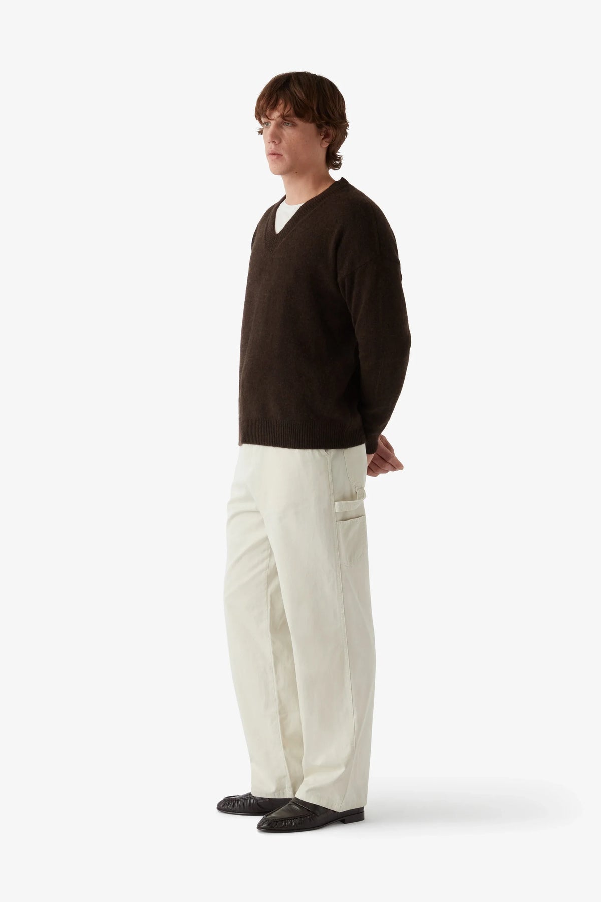 
Lee Sweater in espresso — on-model view 2