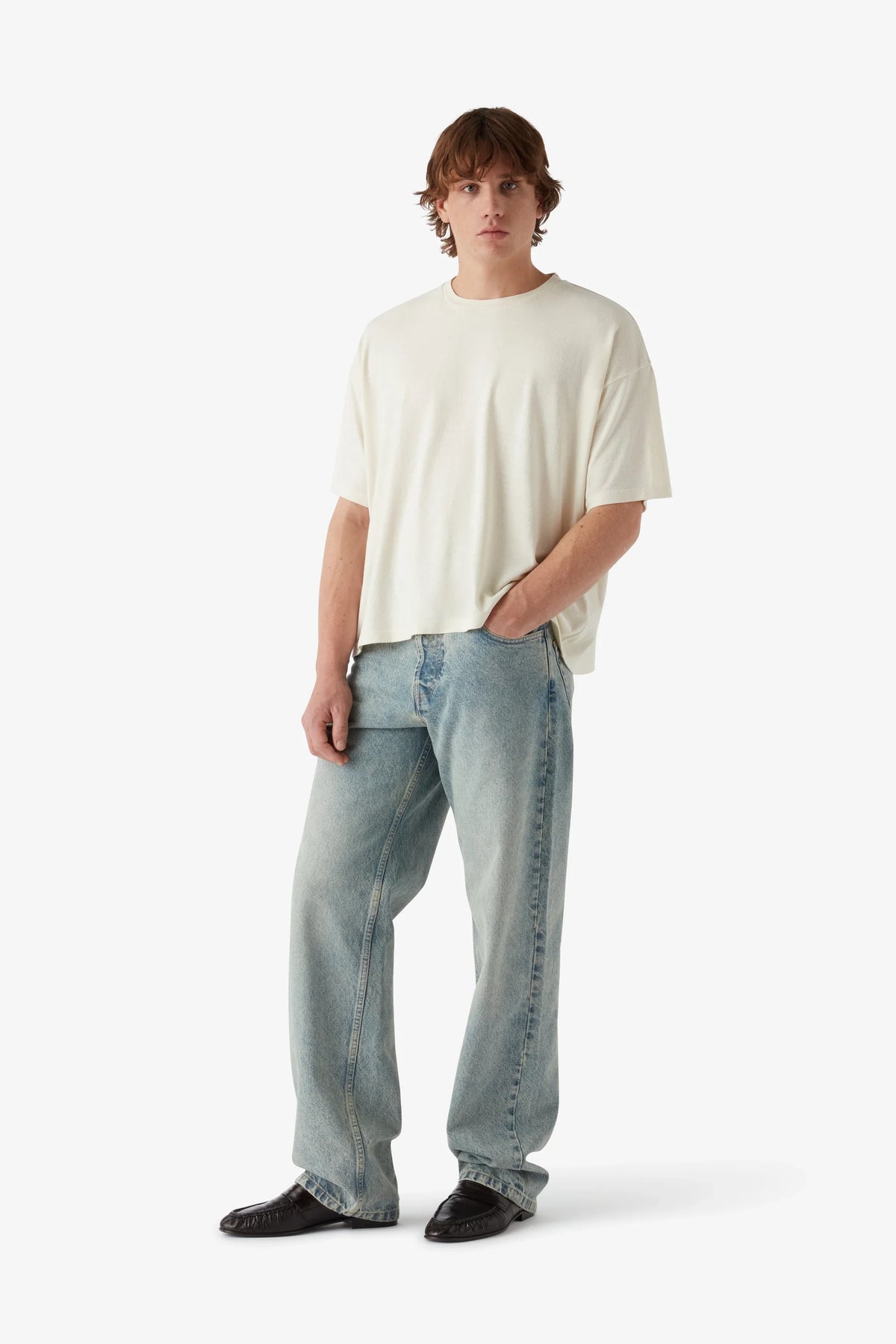 
Marcel T-Shirt in ecru — on-model view 6