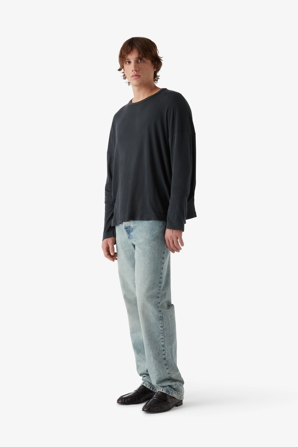 
Joey Long Sleeve in charcoal — on-model view 30