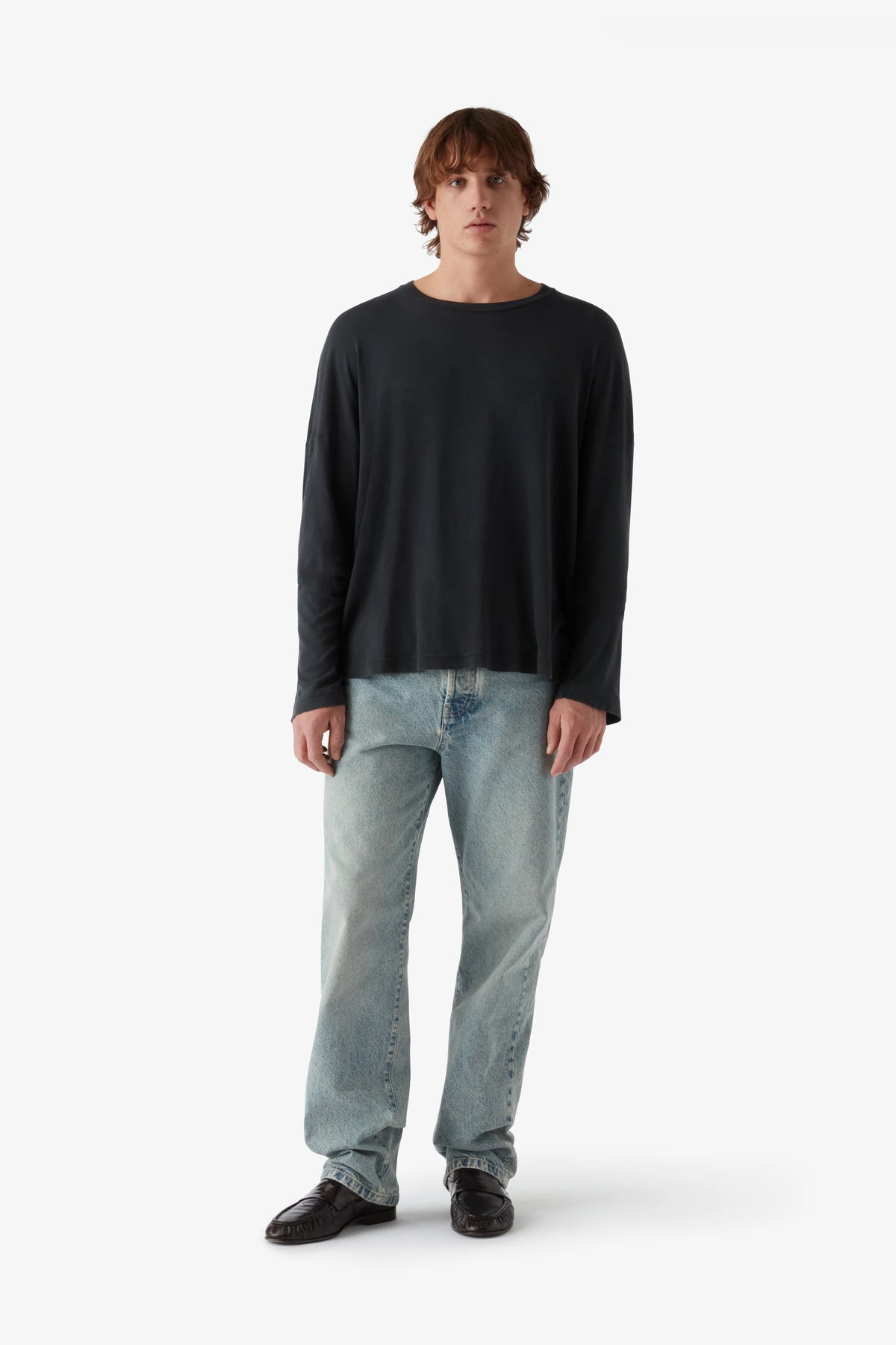 
Joey Long Sleeve in charcoal — on-model view 32