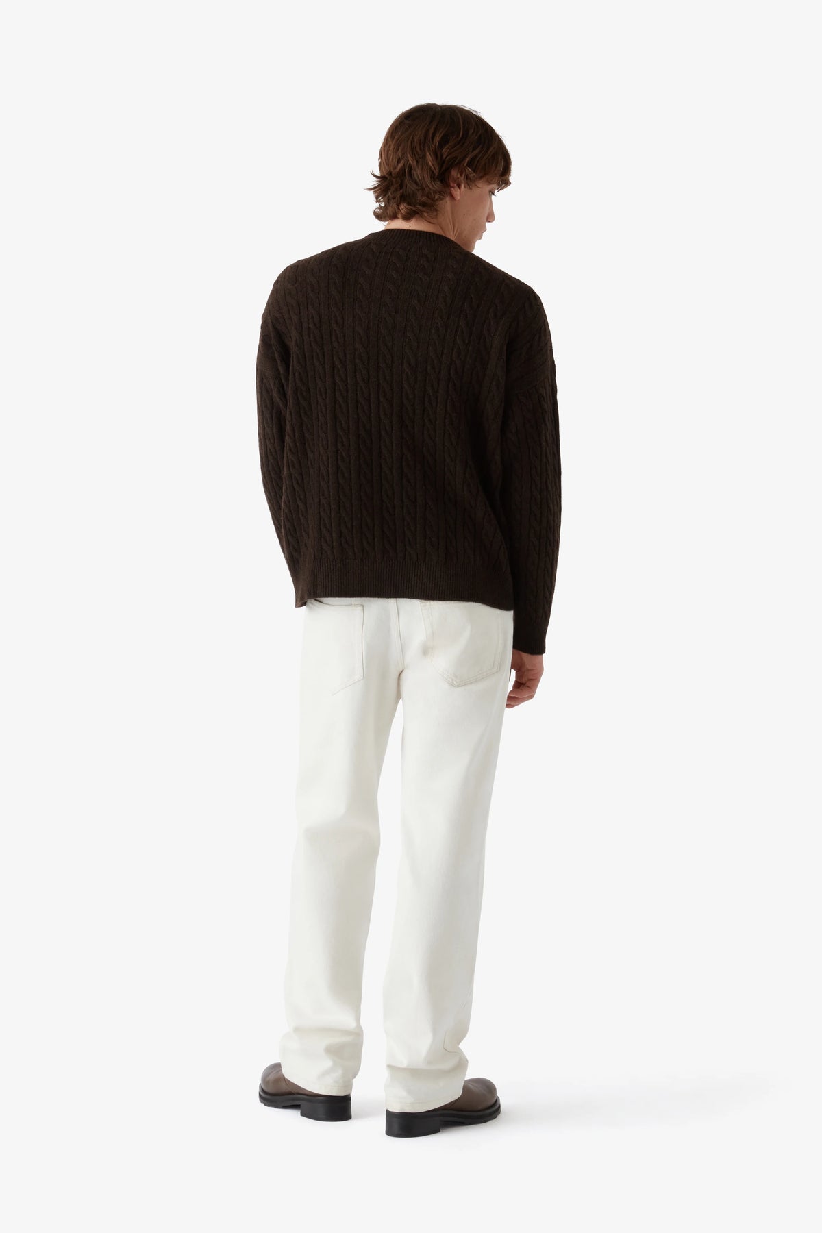 
Lee Sweater Cabled in espresso — on-model view 54