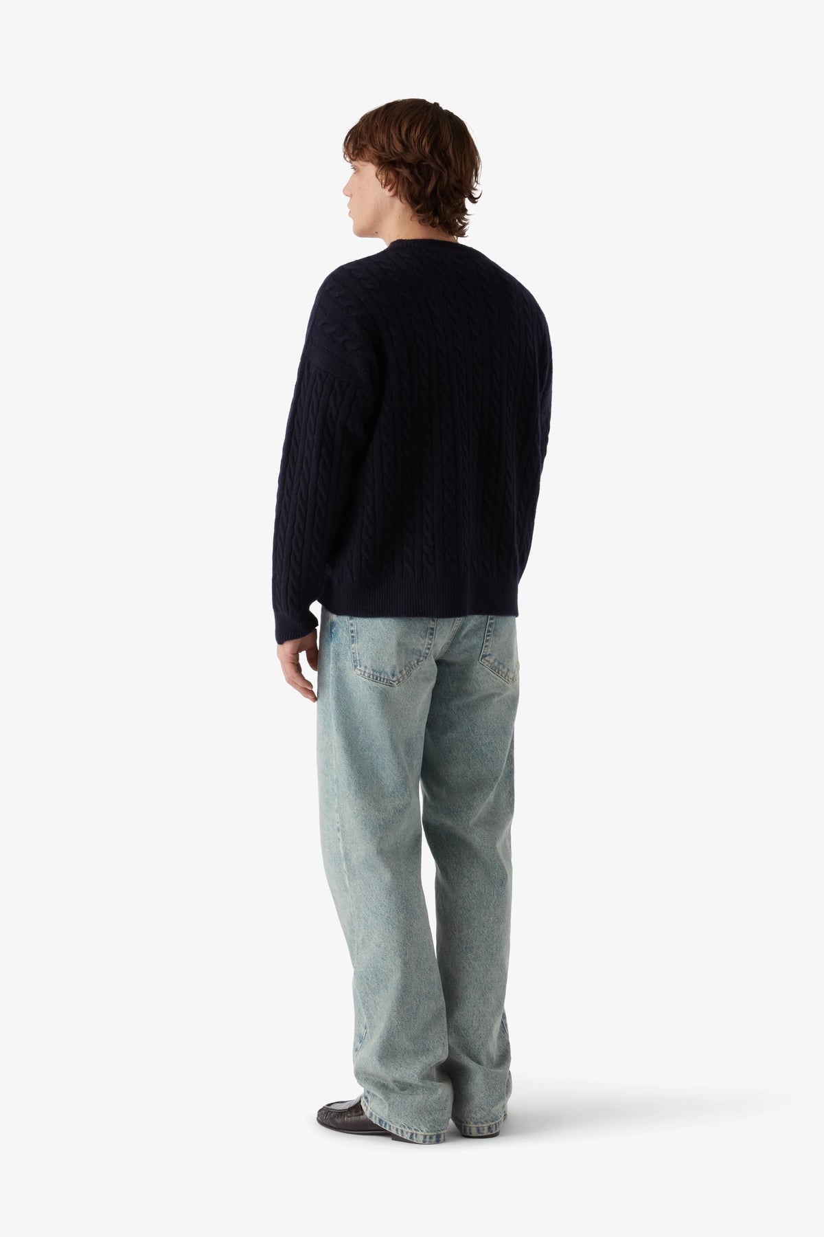 
Lee Sweater Cabled in navy — on-model view 59