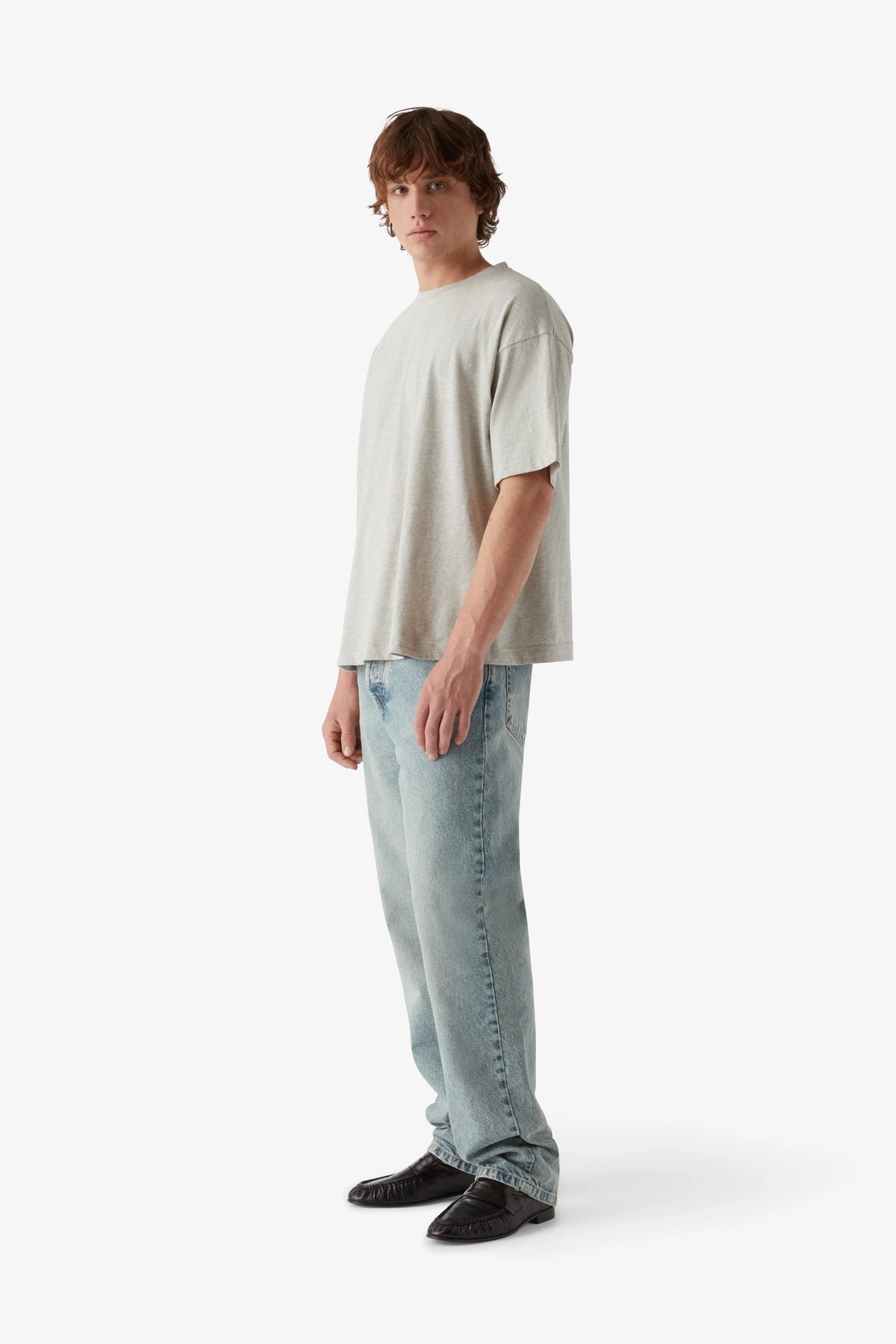 
Angeles T-Shirt in grey - melange — on-model view 70