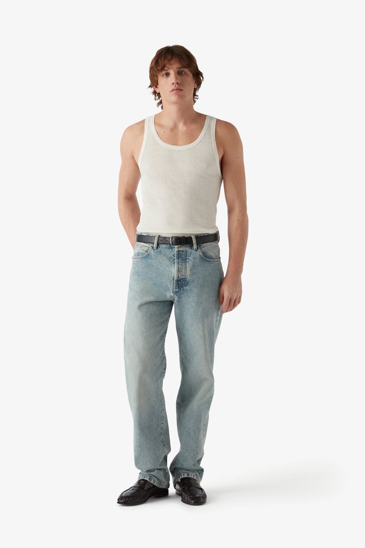 
Michael Singlet in ecru — on-model view 78