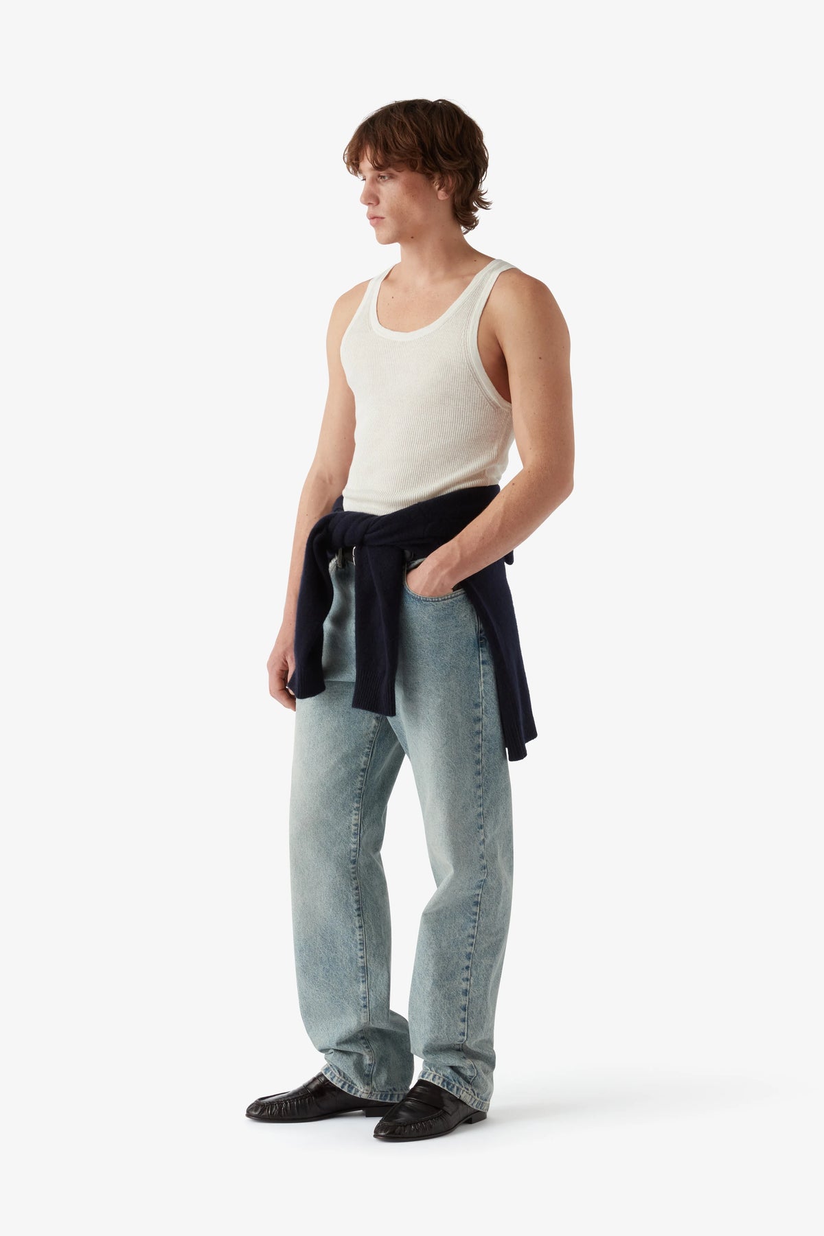 
Michael Singlet in ecru — on-model view 79