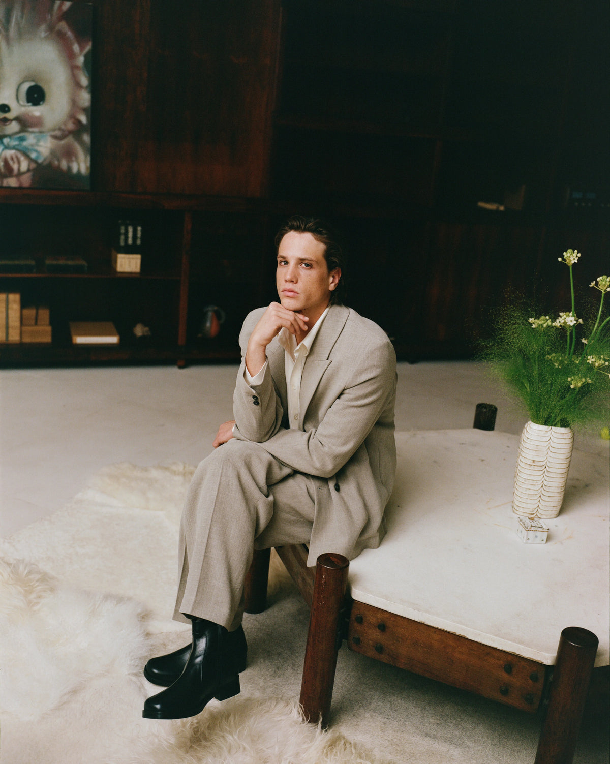 
Beige Suit Jacket in beige — lookbook image 1