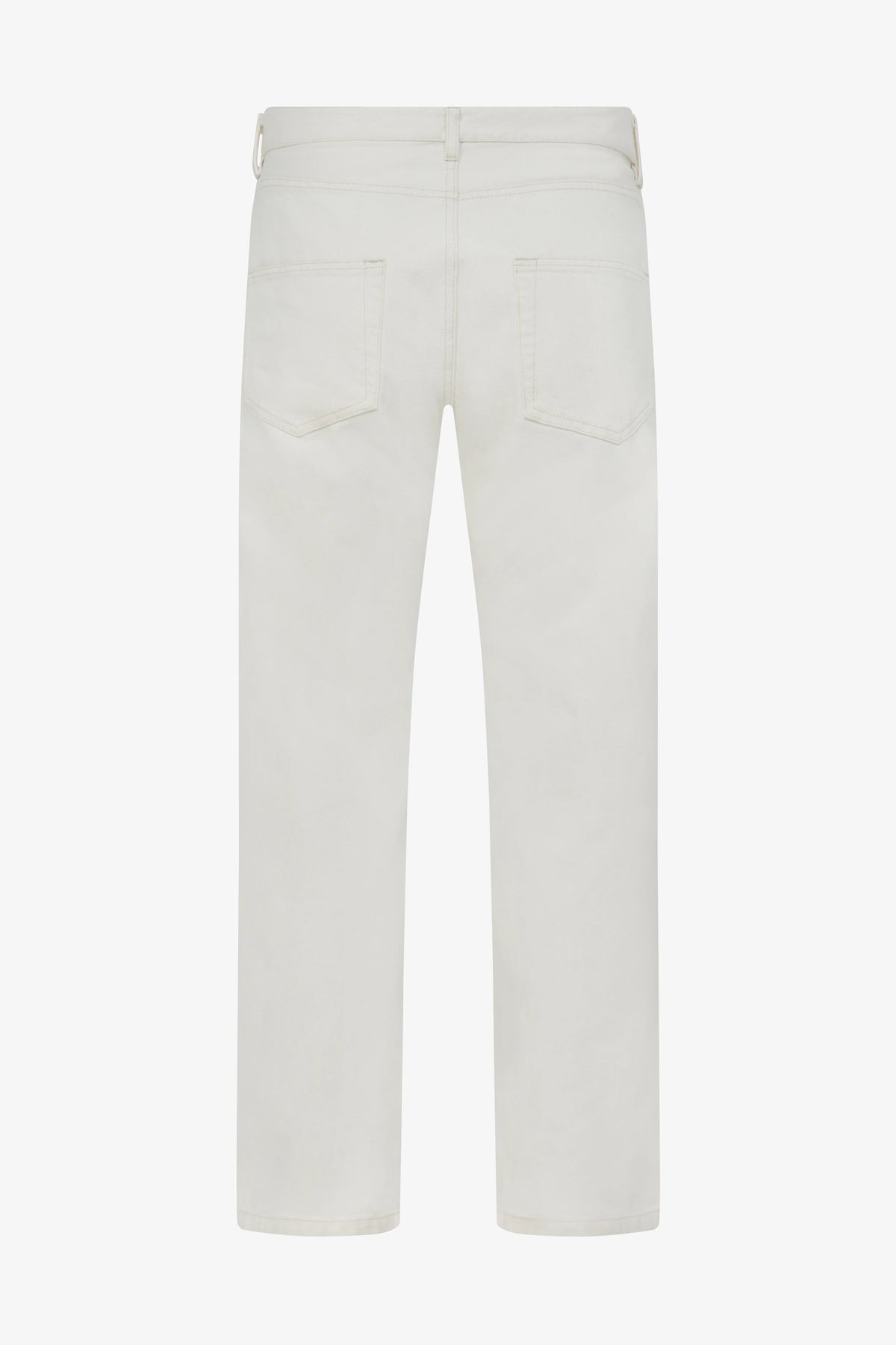 
Tyler Wide Jean in ecru — back view