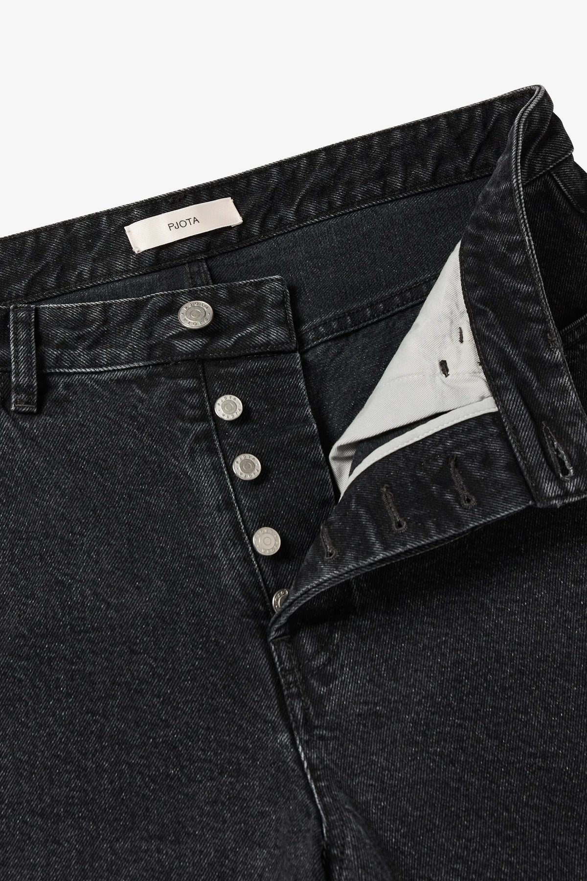 
Tyler Wide Jean in black — detail view
